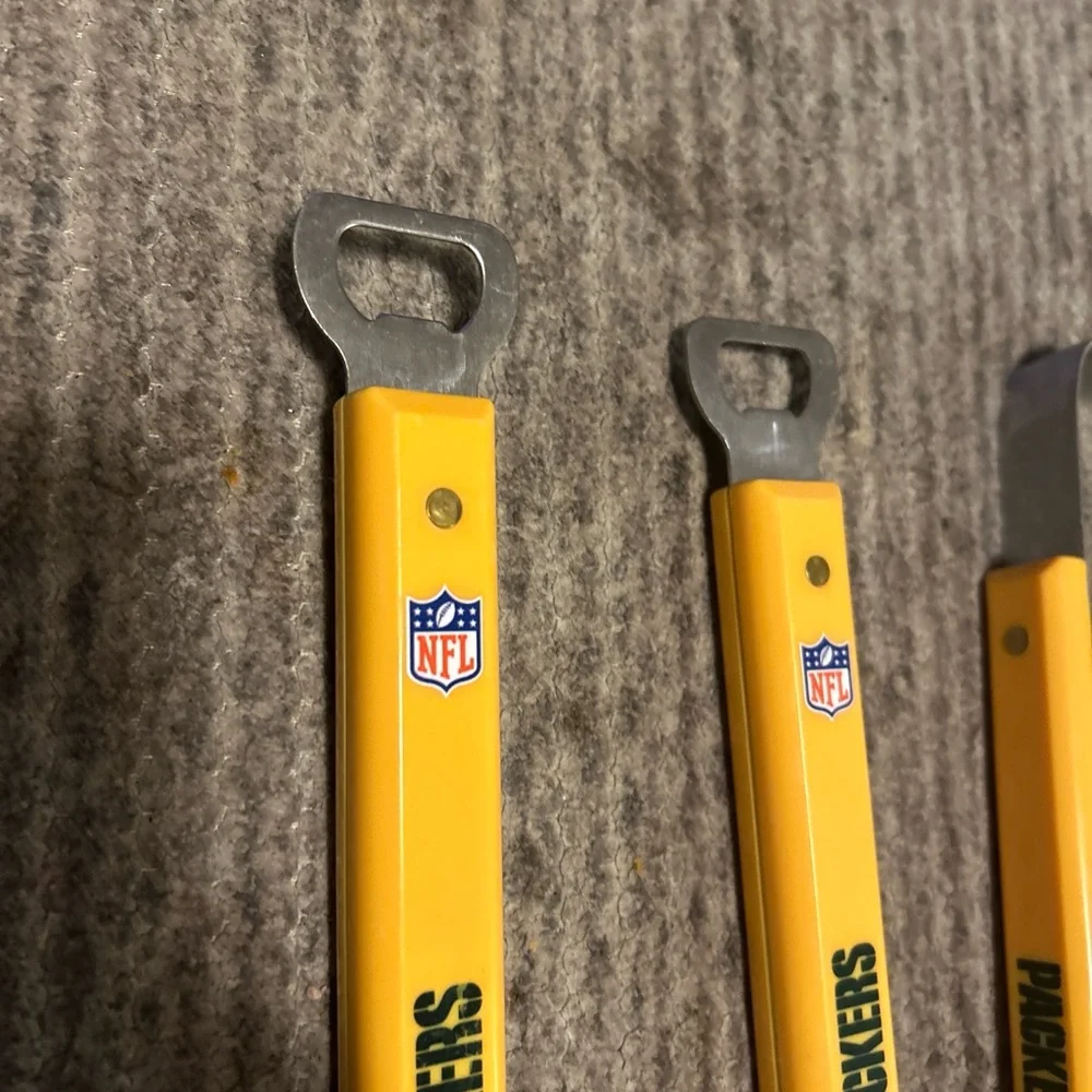 Packers BBQ Tool Set with‎ Yellow Handles